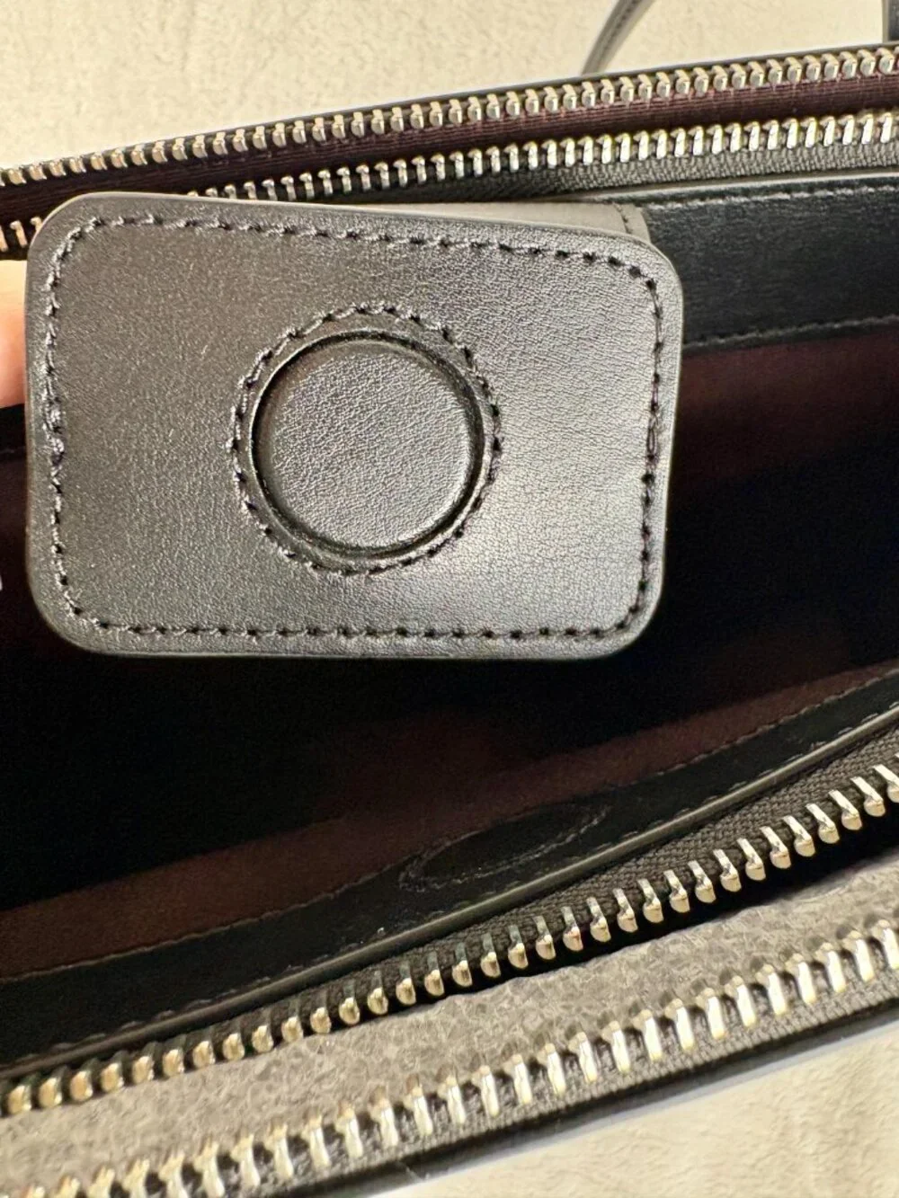 Coach NWT Nina Tote in Black Refined Leather - Picture 13 of 16